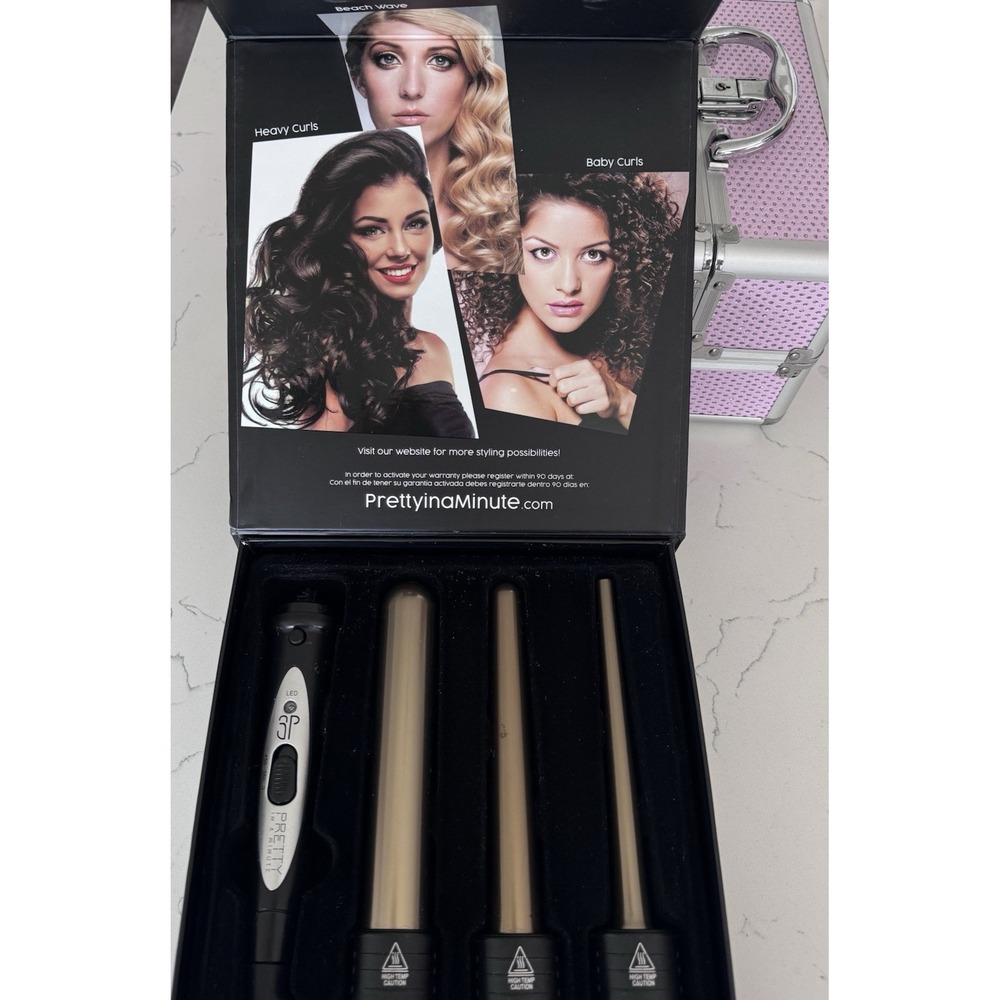 Professional styling tool. Pretty In A Minute 3-in-1 Curling Wand